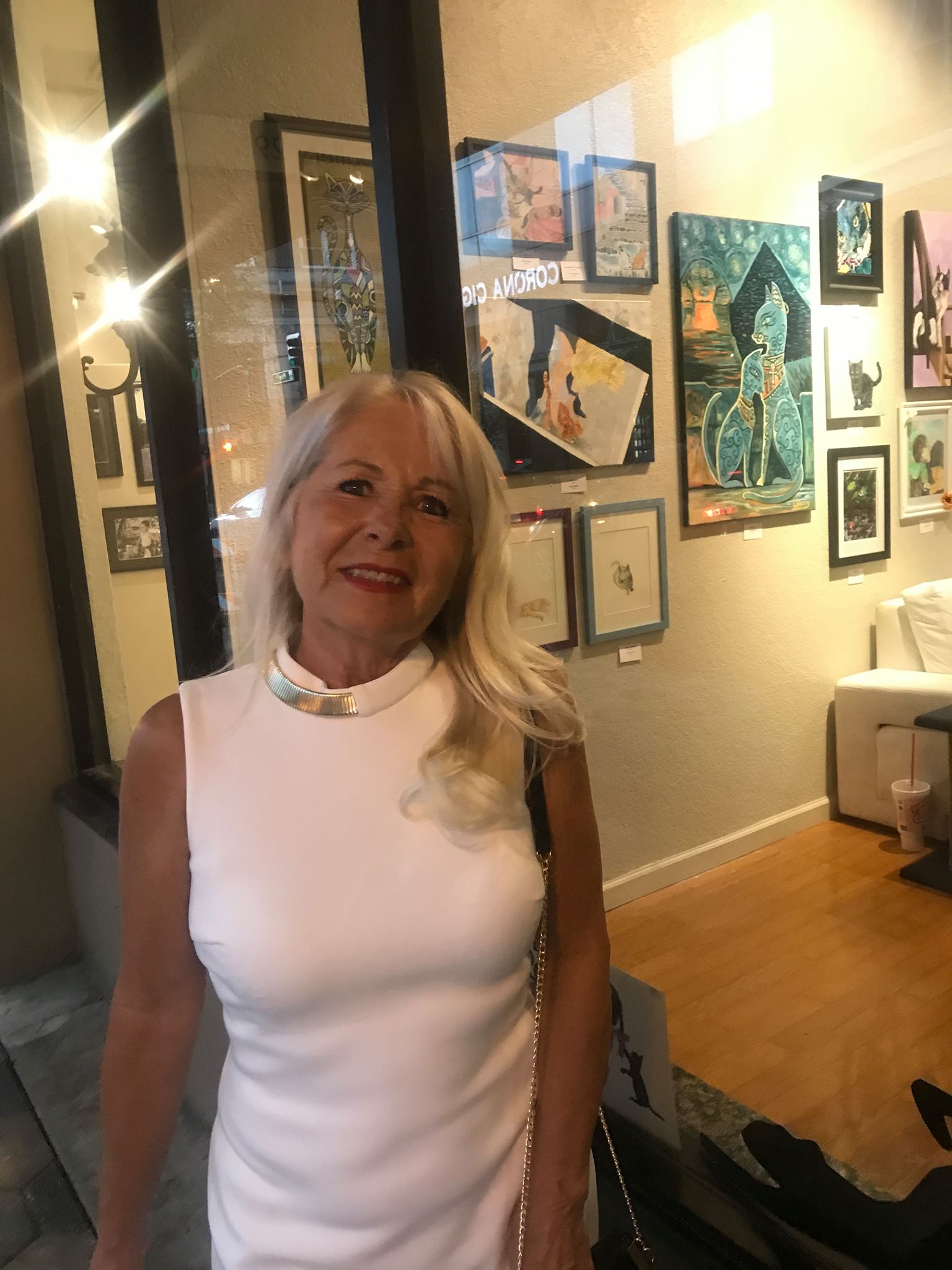 Violeta Militaru at exhibition